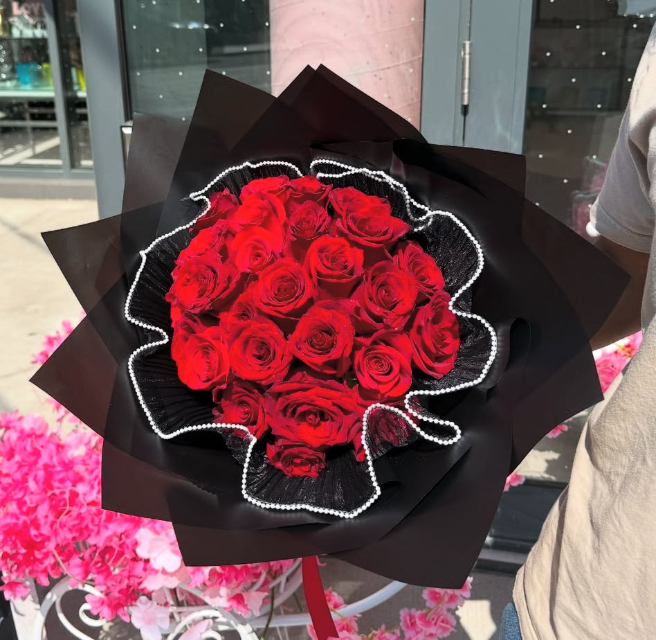 Basic Red Rose bouquet