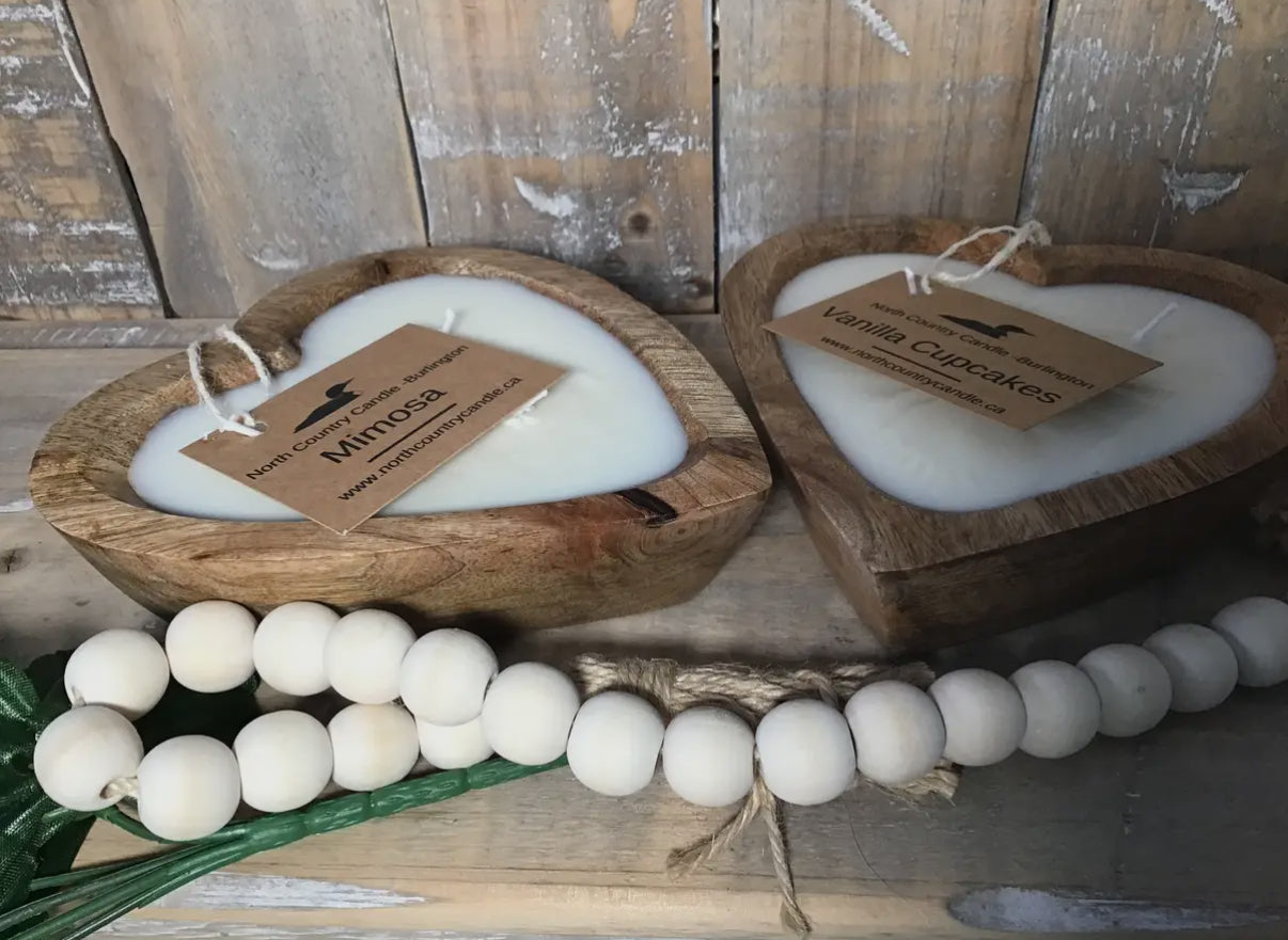 Sweetheart Dough bowl Candles