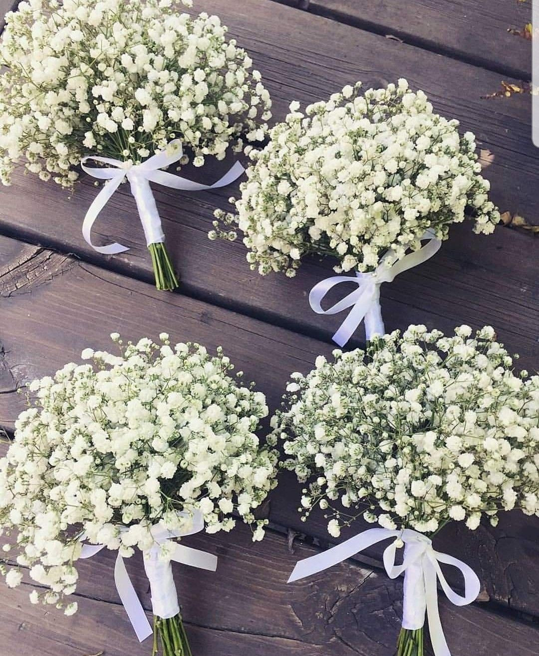 Bridesmaids bouquet of Baby breaths