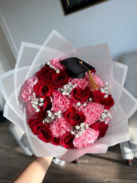 Roses & Carnations Graduation themed