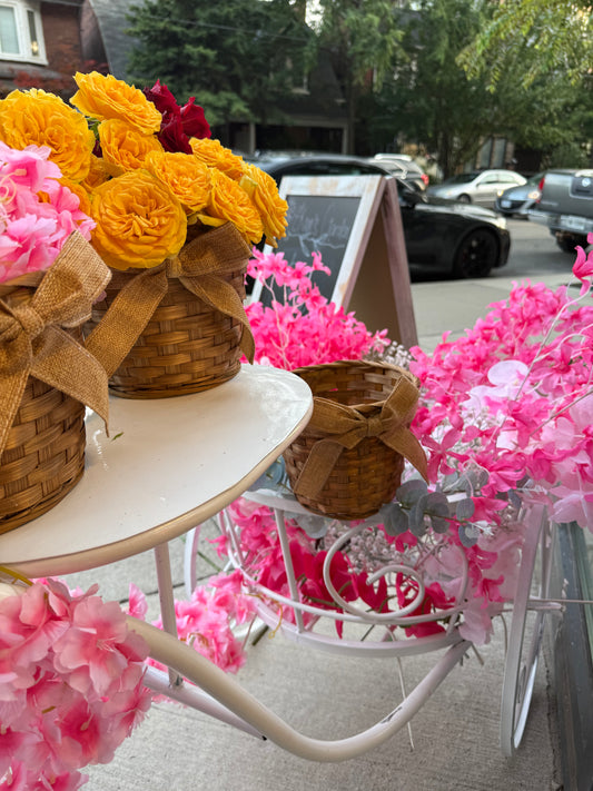 Flower Basket - The Jute Bow