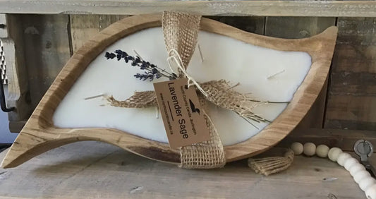 Large twisted Dough Bowl Candles